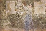 Berthe Morisot, The woman Air dress